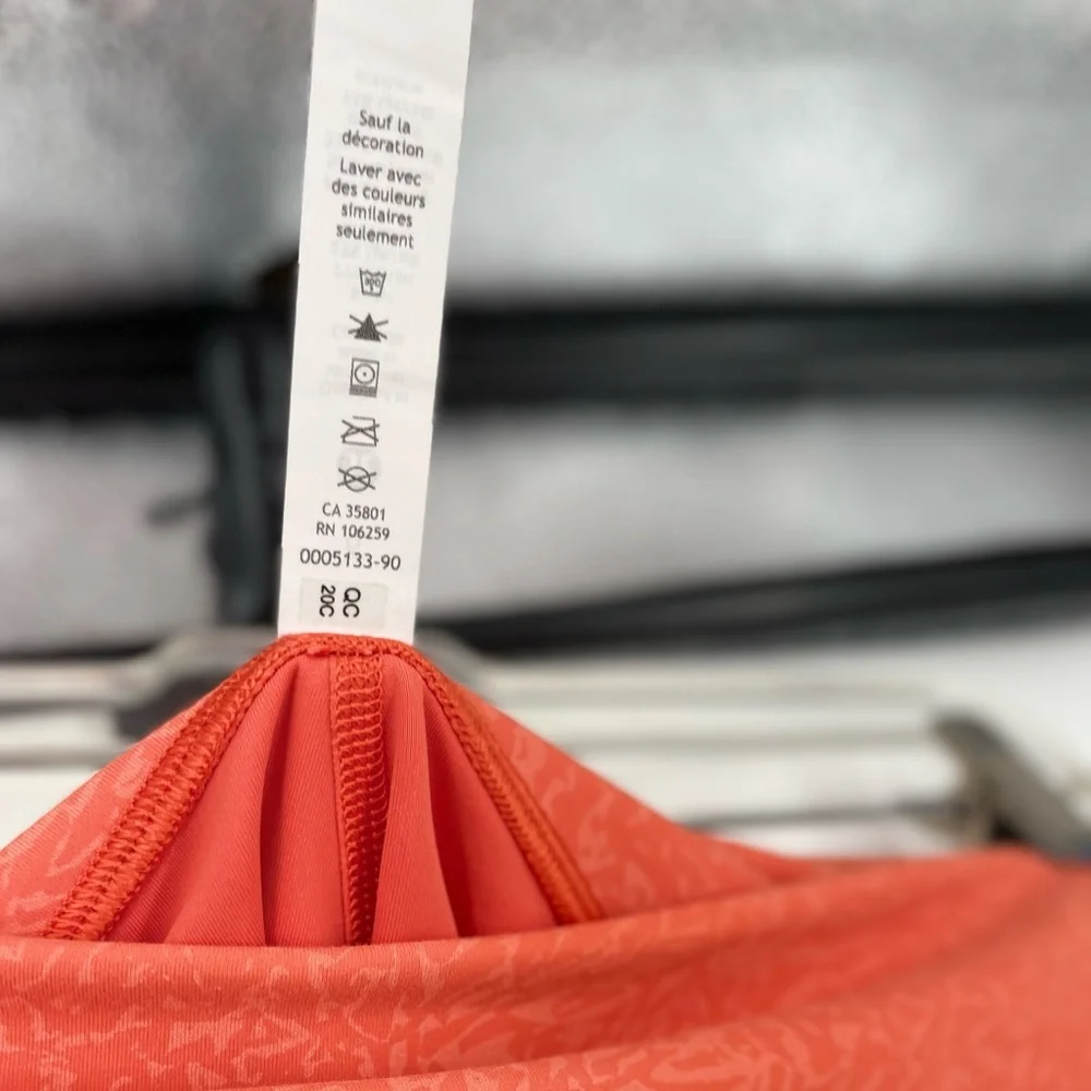 Lululemon Wunder Under HR Train Shorts Size 6 Orange 8" short Biker Gym Work Out - Picture 2 of 6